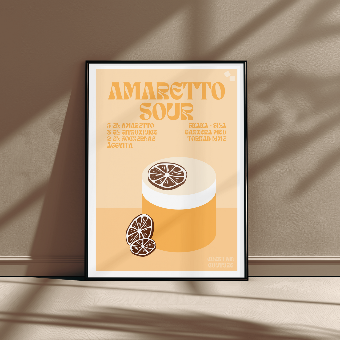 AMARETTO SOUR POSTER - Cocktail Couture