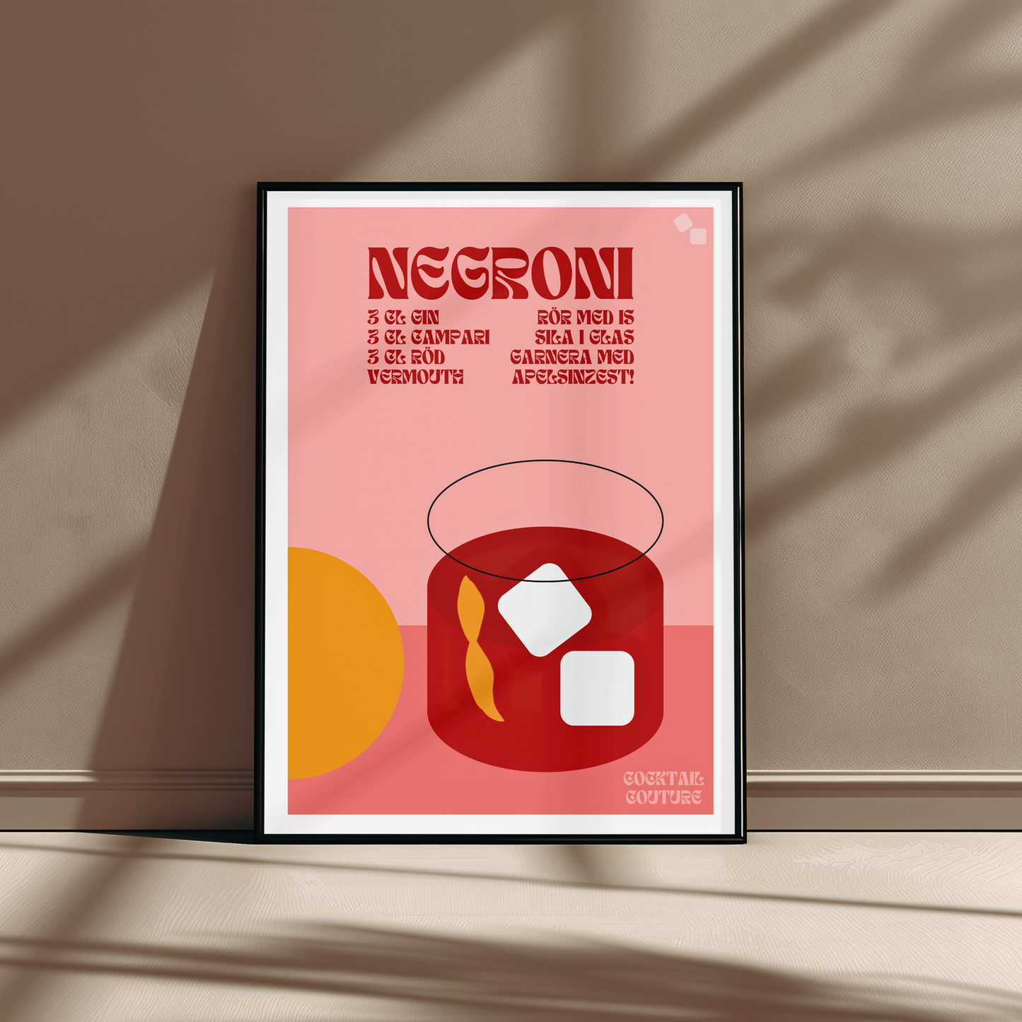 NEGRONI POSTER - Cocktail Couture