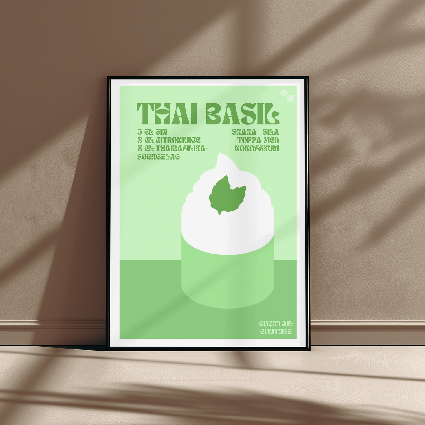 THAI BASIL POSTER - Cocktail Couture