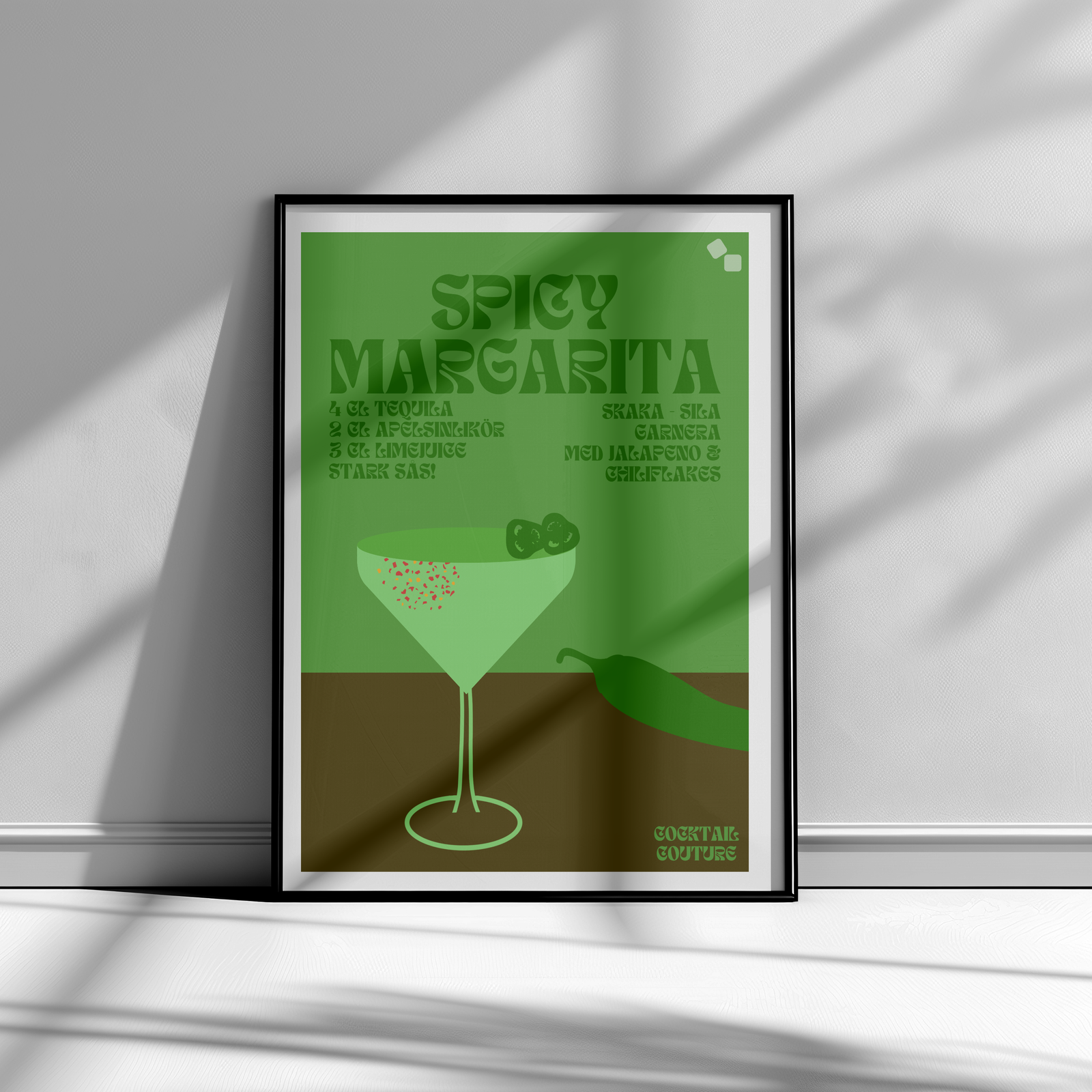 SPICY MARGARITA POSTER - Cocktail Couture